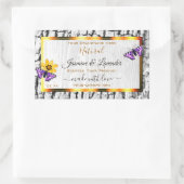 Elegant White Wood Grain Tree Bark Product Labels (Tas)