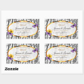 Elegant White Wood Grain Tree Bark Product Labels (Vel)