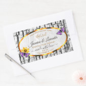 Elegant White Wood Grain Tree Bark Product Labels (Envelop)