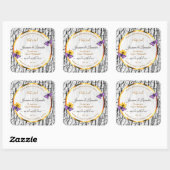 Elegant White Wood Grain Tree Bark Product Labels (Vel)