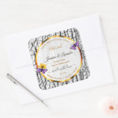 Elegant White Wood Grain Tree Bark Product Labels (Envelop)