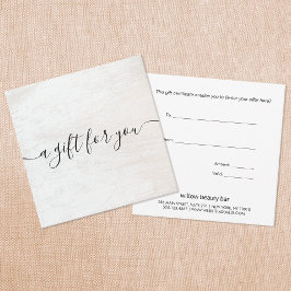 Elegant White Wood Script Font Cadeaubon