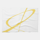 Elegant White Yellow Italy Modern Theedoek (Horizontaal)