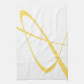 Elegant White Yellow Italy Modern Theedoek (Verticaal)