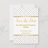 ELEGANT WHITL PASTEL SPOT RESPONS RSVP KAART (Voorkant)