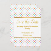 ELEGANT WHITL PASTEL SPOT RESPONS RSVP KAART (Voorkant / Achterkant)
