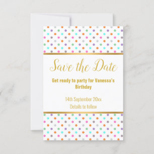 ELEGANT WHITL PASTEL SPOT RESPONS RSVP KAART