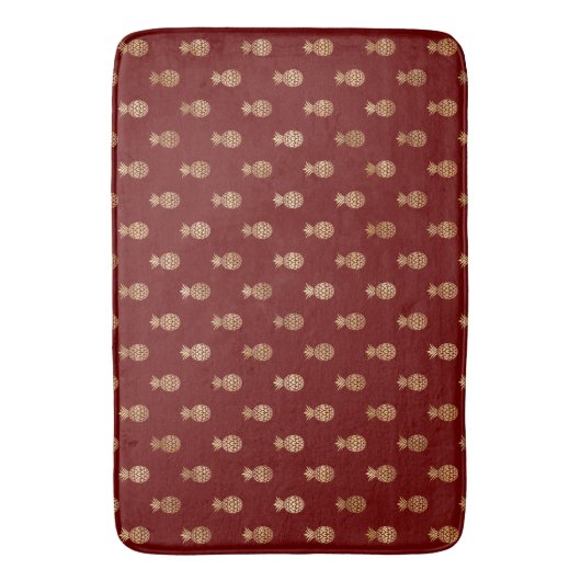 Elegant wijn en goudanassen badmat (Voorkant Verticaal)