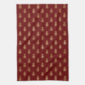 Elegant wijn en goudanassen theedoek (Verticaal)