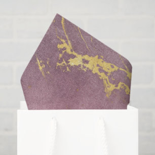 Elegant wijn- en gouden marmeren cadeau tissuepapier