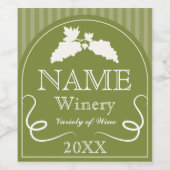 Elegant wijnontwerp voor wijnetiketten wijn etiket (Enkel label)