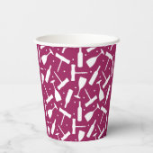 Elegant wijnproeverij avondfeest papieren bekers (Achterkant)