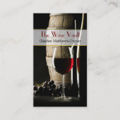 Elegant-wijnthema Aangepast Visitekaartje (Voorkant)