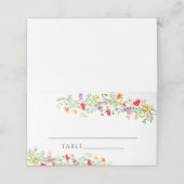 Elegant wilbloemkaartje plaatskaartje (Buitenkant ongevouwen)