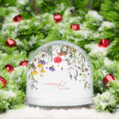 Elegant Wild Flower Blooming Garden Wedding Sneeuwbol (Kerstmis)