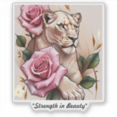"Elegant Wild Heartbeat" Sticker (Voorkant)