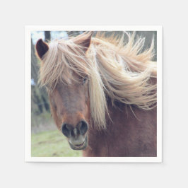Elegant Wild Horse Paper Napkin Servet