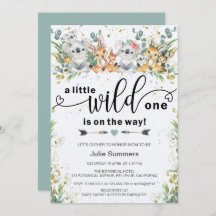 Elegant Wild One Struik Safari Baby shower