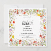 Elegant wildbloembrunch-uitnodiging kaart (Voorkant)