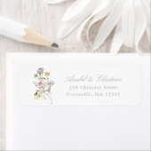 Elegant Wildbloemen Blush Return Address Label (Insitu)