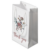 Elegant Wildbloemen Boho Klein Cadeauzakje (Voorkant Gekanteld)