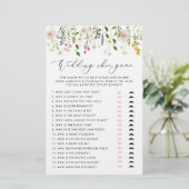 Elegant Wildbloemen De bruiloft schoenenspel (Staand voorkant)