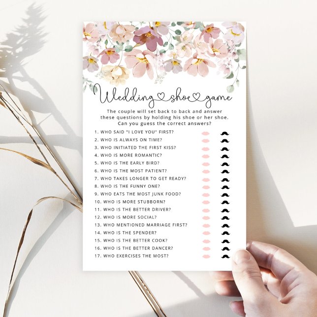 Elegant Wildbloemen De bruiloft schoenenspel (Creator heeft geüpload)