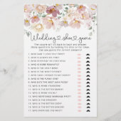 Elegant Wildbloemen De bruiloft schoenenspel (Voorkant)