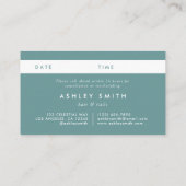 Elegant wildbloemenveld afsprakenkaartje (Achterkant)