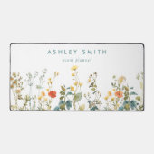 Elegant wildbloemenveld bureaumat (Voorkant)