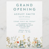 Elegant wildbloemenveld flyer (Voorkant)