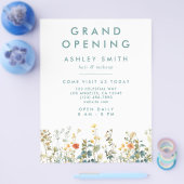 Elegant wildbloemenveld flyer (Enkel)