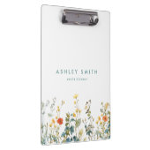 Elegant wildbloemenveld klembord (Rechts)