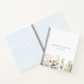 Elegant wildbloemenveld notitieboek (Binnen)