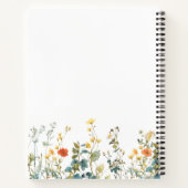 Elegant wildbloemenveld notitieboek (Achterkant)