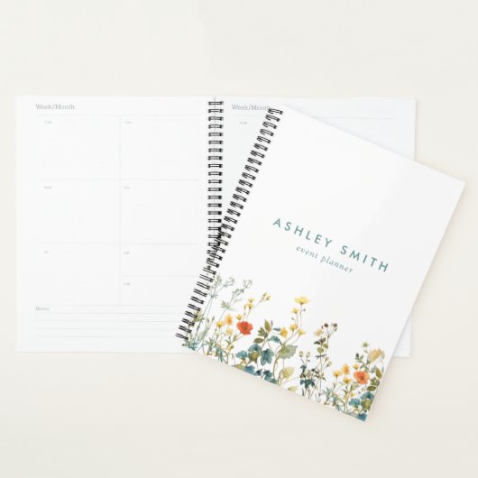 Elegant wildbloemenveld planner (Display)