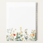 Elegant wildbloemenveld planner (Achterkant)