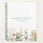 Elegant wildbloemenveld planner (Voorkant)