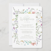 Elegant Wilde Baby shower Uitnodiging (Voorkant)