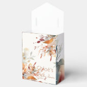 Elegant wilde bloemen baby shower bedankdoosjes (Geopend)