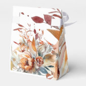 Elegant wilde bloemen baby shower bedankdoosjes (Achterkant)