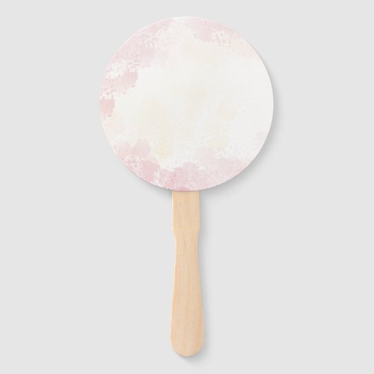 Elegant Wilde Bloemen Baby shower Handwaaier (Achterkant)