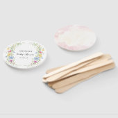 Elegant Wilde Bloemen Baby shower Handwaaier (Niet-gemonteerd)