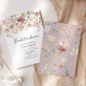 Elegant wilde bloemen vrijgezellenfeest kaart