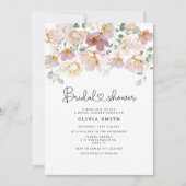 Elegant wilde bloemen vrijgezellenfeest kaart (Voorkant)