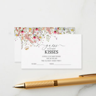 Elegant Wilde Floral Vrijgezellenfeest Informatiekaartje