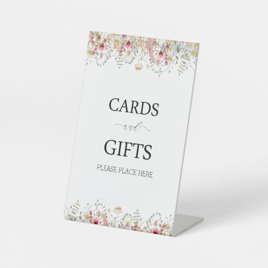 Elegant Wilde Floral Vrijgezellenfeest Reclamebord Met Voetstuk (Voorkant)