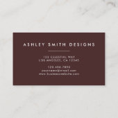 Elegant Wilde Visitekaartje (Achterkant)