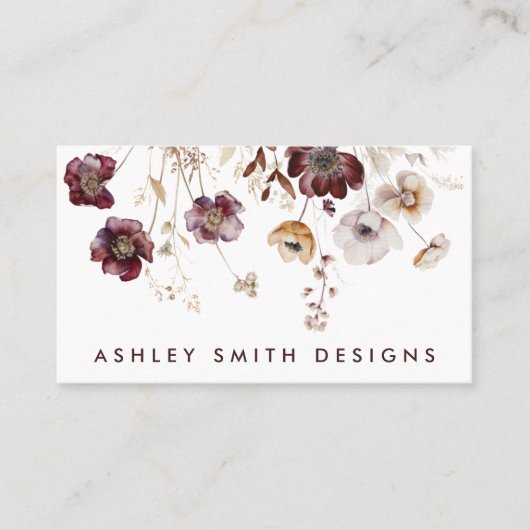 Elegant Wilde Visitekaartje (Voorkant)