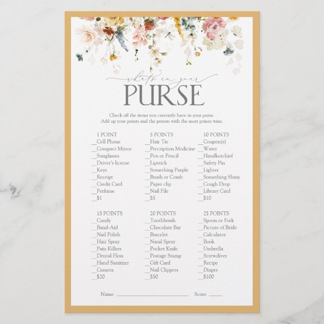 Elegant Wilde Vrijgezellenfeest Geel (Voorkant)